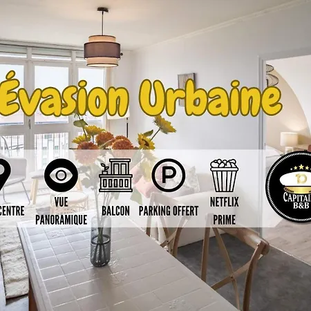 Evasion Urbaine - Vue Panoramique - Proche Gare Apartment